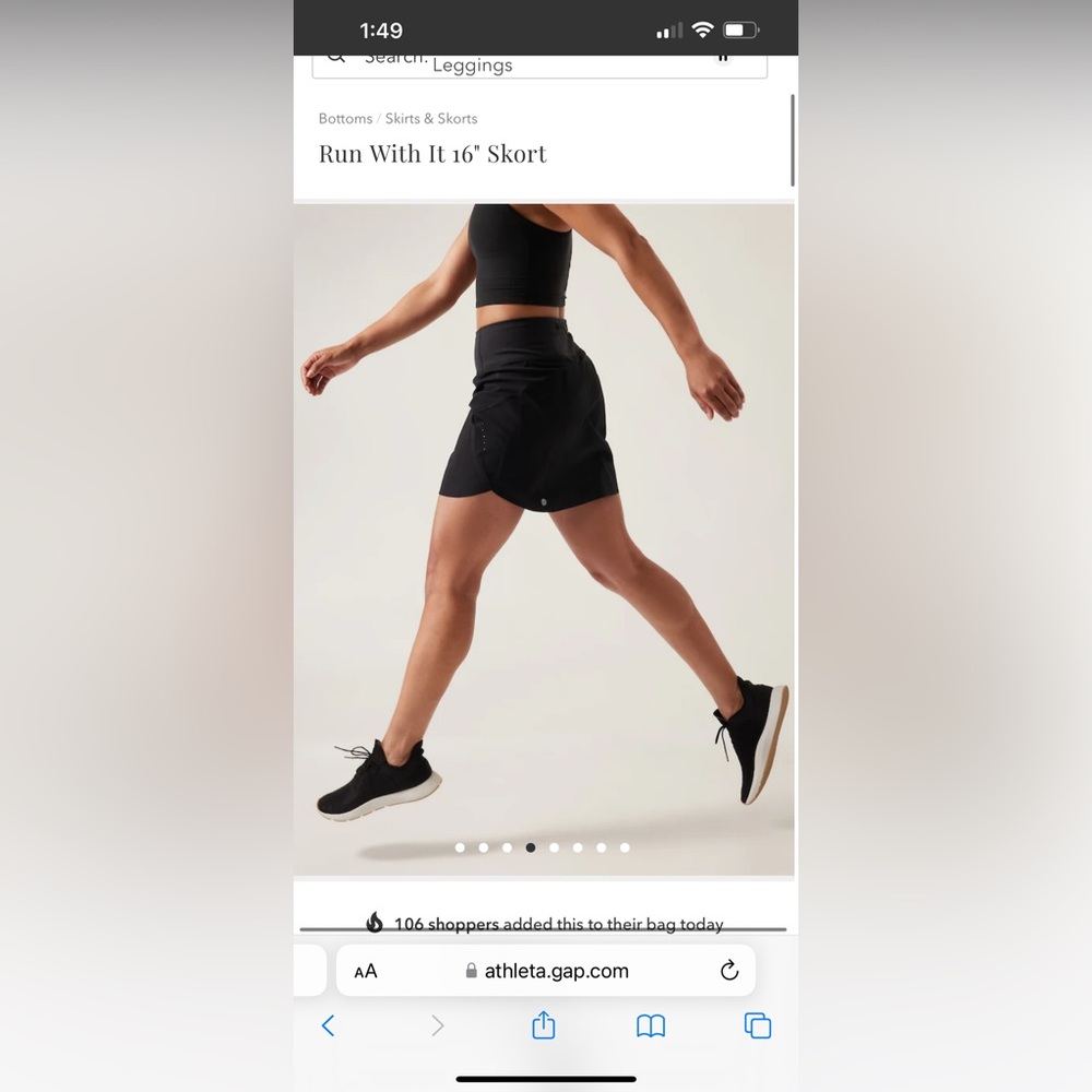 Athlete ‘Run With it’ 16 Skort